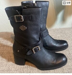 Harley-Davidson Women's Black Moto Boots